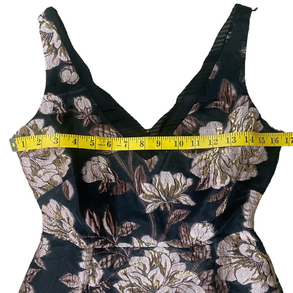 White House Black Market Fit & Flare Jacquard Floral Dress 2P NWT - Picture 11 of 16